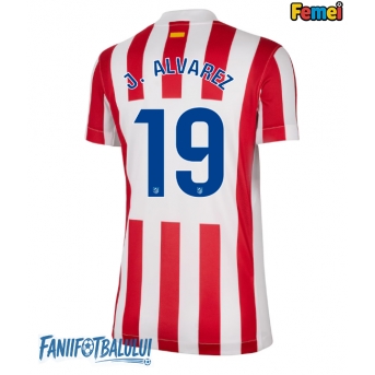 Atletico Madrid Julian Alvarez #19 Tricou Fotbal Replică 2025-26 Femei Acasa